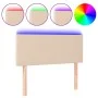 Headboard with LED synthetic leather cappuccino color 80x5x78/88 cm by vidaXL, Headboards and footboards - Ref: Foro24-312140...