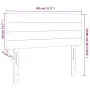 LED-Kopfteil aus dunkelblauem Samt, 80 x 5 x 78/88 cm von vidaXL, Kopf- und Fußteile - Ref: Foro24-3121786, Preis: 38,82 €, R...