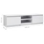 Sperrholz TV-Möbel glänzend weiß 140x40x35,5cm von vidaXL, TV-Möbel - Ref: Foro24-800654, Preis: 96,15 €, Rabatt: %