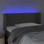 Dark gray velvet headboard with LED 103x16x78/88 cm by vidaXL, Headboards and footboards - Ref: Foro24-3122999, Price: 59,51 ...