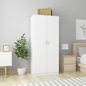Weißer Sperrholzschrank 80x52x180 cm von vidaXL, Kleiderschränke - Ref: Foro24-800621, Preis: 193,14 €, Rabatt: %