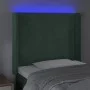 LED-Kopfteil aus dunkelgrünem Samt, 93 x 16 x 118/128 cm von vidaXL, Kopf- und Fußteile - Ref: Foro24-3123807, Preis: 107,11 ...