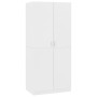 Armario de madera contrachapada blanco 80x52x180 cm de vidaXL, Armarios roperos - Ref: Foro24-800621, Precio: 202,29 €, Descu...