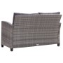 Gartenmöbel 6 Stück und Kissen dunkelgraues synthetisches Rattan von vidaXL, Outdoor-Sofas - Ref: Foro24-46150, Preis: 615,18...