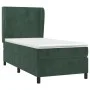 Box spring bed with dark green velvet mattress 90x190 cm by vidaXL, Beds and slatted bases - Ref: Foro24-3129066, Price: 338,...