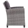 Gartenmöbel 6 Stück und Kissen dunkelgraues synthetisches Rattan von vidaXL, Outdoor-Sofas - Ref: Foro24-46150, Preis: 607,25...