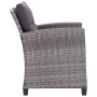 Gartenmöbel 6 Stück und Kissen dunkelgraues synthetisches Rattan von vidaXL, Outdoor-Sofas - Ref: Foro24-46150, Preis: 615,18...