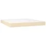 Box spring bed with cream fabric mattress 160x200 cm by vidaXL, Beds and slatted bases - Ref: Foro24-3130046, Price: 508,20 €...