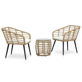 Set Gartentisch und Stühle 3 Stück synthetisches Rattan Eiche Farbe von vidaXL, Gartensets - Ref: Foro24-48577, Preis: 252,64...