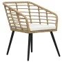 Garden set with 3-piece synthetic rattan table and chairs in oak color. by vidaXL, Garden sets - Ref: Foro24-48577, Price: 25...