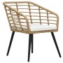 Set Gartentisch und Stühle 3 Stück synthetisches Rattan Eiche Farbe von vidaXL, Gartensets - Ref: Foro24-48577, Preis: 257,20...