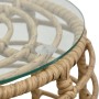 Set Gartentisch und Stühle 3 Stück synthetisches Rattan Eiche Farbe von vidaXL, Gartensets - Ref: Foro24-48577, Preis: 257,20...
