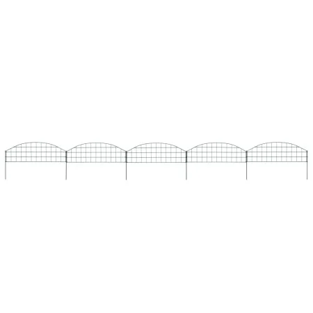 Grünes gewölbtes Gartenzaun-Set 77,3 x 26 cm von vidaXL, Zaunpaneele - Ref: Foro24-146101, Preis: 30,36 €, Rabatt: %