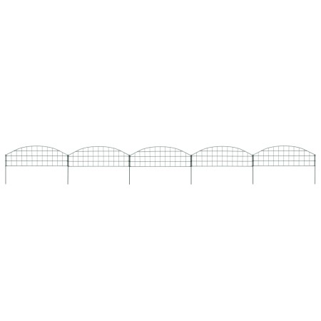 Green arched garden fence set 77.3x26 cm by vidaXL, fence panels - Ref: Foro24-146101, Price: 27,84 €, Discount: %