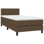 Boxspringbett mit dunkelbrauner Stoffmatratze 80x200 cm von vidaXL, Betten und Lattenroste - Ref: Foro24-3140092, Preis: 291,...