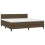 Boxspringbett mit dunkelbrauner Stoffmatratze 200x200 cm von vidaXL, Betten und Lattenroste - Ref: Foro24-3140084, Preis: 583...
