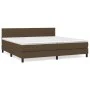 Boxspringbett mit dunkelbrauner Stoffmatratze 200x200 cm von vidaXL, Betten und Lattenroste - Ref: Foro24-3140084, Preis: 583...