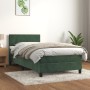 Boxspringbett mit dunkelgrüner Samtmatratze 100x200 cm von vidaXL, Betten und Lattenroste - Ref: Foro24-3141170, Preis: 315,9...