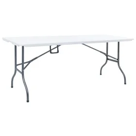 Folding garden table HDPE white 180x72x72 cm by vidaXL, Garden tables - Ref: Foro24-48829, Price: 94,15 €, Discount: %