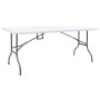 Folding garden table HDPE white 180x72x72 cm by vidaXL, Garden tables - Ref: Foro24-48829, Price: 92,38 €, Discount: %