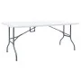 Mesa de jardín plegable HDPE blanco 180x72x72 cm de vidaXL, Mesas de jardín - Ref: Foro24-48829, Precio: 94,11 €, Descuento: %