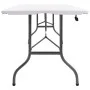 Mesa de jardín plegable HDPE blanco 180x72x72 cm de vidaXL, Mesas de jardín - Ref: Foro24-48829, Precio: 94,11 €, Descuento: %