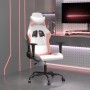 Weißer und rosafarbener Gaming-Stuhl aus Kunstleder von vidaXL, Gaming-Stühle - Ref: Foro24-3143650, Preis: 114,43 €, Rabatt: %