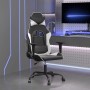 Silla gaming cuero sintético negro y blanco