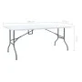Mesa de jardín plegable HDPE blanco 180x72x72 cm de vidaXL, Mesas de jardín - Ref: Foro24-48829, Precio: 94,11 €, Descuento: %