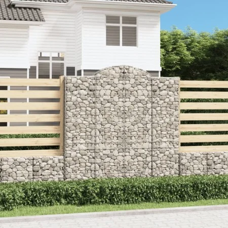 Gabion baskets 10 pcs arc shape iron 200x50x200/220cm by vidaXL, Pots and planters - Ref: Foro24-3146433, Price: 1,00 €, Disc...
