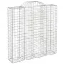 Gabionenkörbe, 10 Stück, Bogenform aus Eisen, 200 x 50 x 200/220 cm von vidaXL, Töpfe und Pflanzgefäße - Ref: Foro24-3146433,...