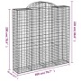 Cestas de gaviones 10 uds forma de arco hierro 200x50x200/220cm de vidaXL, Maceteros y jardineras - Ref: Foro24-3146433, Prec...