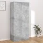 Armario de madera contrachapada gris hormigón 90x52x200 cm de vidaXL, Armarios roperos - Ref: Foro24-800634, Precio: 165,59 €...