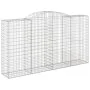 Gabionenkörbe, 17 Stück, Bogenform aus Eisen, 300 x 50 x 160/180 cm von vidaXL, Töpfe und Pflanzgefäße - Ref: Foro24-3146768,...