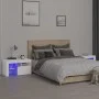 Nachttische mit LED-Leuchten 2 Stück weiß 70x36,5x40cm von vidaXL, Nachttische - Ref: Foro24-3152770, Preis: 130,63 €, Rabatt: %