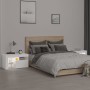 Bedside tables with LED lights 2 pcs white 70x36.5x40cm by vidaXL, Nightstands - Ref: Foro24-3152770, Price: 106,61 €, Discou...