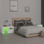 Bedside tables with LED lights 2 pcs white 70x36.5x40cm by vidaXL, Nightstands - Ref: Foro24-3152770, Price: 106,61 €, Discou...