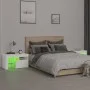 Nachttische mit LED-Leuchten 2 Stück weiß 70x36,5x40cm von vidaXL, Nachttische - Ref: Foro24-3152770, Preis: 130,63 €, Rabatt: %