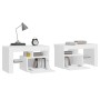 Nachttische mit LED-Leuchten 2 Stück weiß 70x36,5x40cm von vidaXL, Nachttische - Ref: Foro24-3152770, Preis: 106,67 €, Rabatt: %