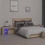 Bedside tables with LED lights 2 pcs Sonoma oak 70x36.5x40cm by vidaXL, Nightstands - Ref: Foro24-3152772, Price: 116,23 €, D...