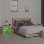 Bedside tables with LED lights 2 pcs Sonoma oak 70x36.5x40cm by vidaXL, Nightstands - Ref: Foro24-3152772, Price: 116,23 €, D...