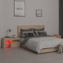 Bedside tables with LED lights 2 pcs Sonoma oak 70x36.5x40cm by vidaXL, Nightstands - Ref: Foro24-3152772, Price: 116,23 €, D...