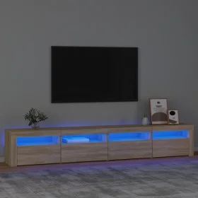 TV-Schrank mit LED-Leuchten Sonoma-Eiche 240x35x40 cm von vidaXL, TV-Möbel - Ref: Foro24-3152764, Preis: 153,45 €, Rabatt: %