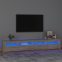 TV-Schrank mit LED-Leuchten Sonoma-Eiche 240x35x40 cm von vidaXL, TV-Möbel - Ref: Foro24-3152764, Preis: 157,66 €, Rabatt: %
