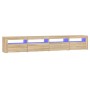 TV-Schrank mit LED-Leuchten Sonoma-Eiche 240x35x40 cm von vidaXL, TV-Möbel - Ref: Foro24-3152764, Preis: 157,66 €, Rabatt: %