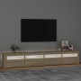 TV-Schrank mit LED-Leuchten Sonoma-Eiche 240x35x40 cm von vidaXL, TV-Möbel - Ref: Foro24-3152764, Preis: 157,66 €, Rabatt: %