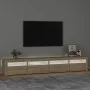 TV-Schrank mit LED-Leuchten Sonoma-Eiche 240x35x40 cm von vidaXL, TV-Möbel - Ref: Foro24-3152764, Preis: 153,45 €, Rabatt: %