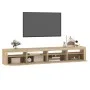 TV-Schrank mit LED-Leuchten Sonoma-Eiche 240x35x40 cm von vidaXL, TV-Möbel - Ref: Foro24-3152764, Preis: 153,45 €, Rabatt: %