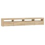 Mueble de TV con luces LED roble Sonoma 240x35x40 cm de vidaXL, Muebles TV - Ref: Foro24-3152764, Precio: 162,67 €, Descuento: %