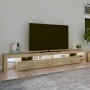 TV-Schrank mit LED-Leuchten Sonoma-Eiche 260x36,5x40 cm von vidaXL, TV-Möbel - Ref: Foro24-3152820, Preis: 193,16 €, Rabatt: %